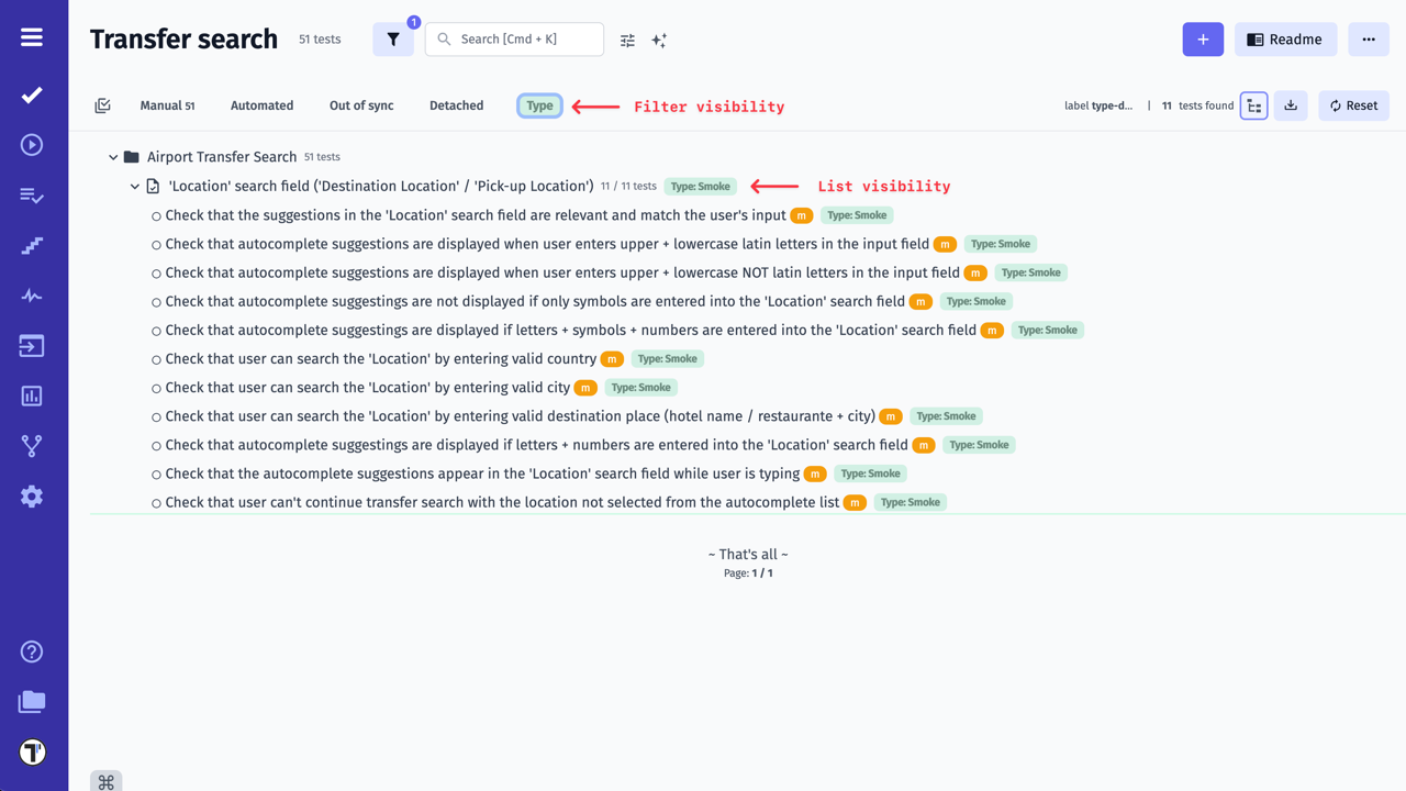 Testomatio - Setup Label